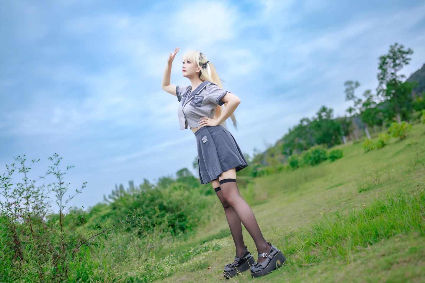 阿雪雪 - No.024 湿地JK [78P-1.77GB] tg@simisebaisi 【丝足阁】001.webp